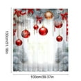 thumbnail image 3 of Horivan Christmas Window Curtain Polyester Holiday Decor with Festive Print for Seasonal Home Styling Living Room Bedroom Decoration Easy Install Waterproof Durable, 3 of 8