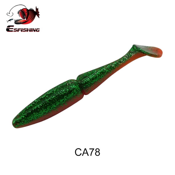 ESFISHING 100mm 125mm155mm 200mm fácil Shiner calidad Pesca señuelo de Pesca suave cebo de silicona Wobblers Leurre Souple Tan Jianjun unisex