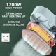 thumbnail image 2 of Vaporizador de Viaje para Ropa Portátil Mini -1200 Watt 10S Calentamiento Rápido - con Pantalla Digital para el Hogar, Enchufe de Viaje de la UE, 2 of 5