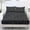 Black Gray Leopard Print, variant on ZIATUBLES Twin Size Bedding Sheets, Soft Cooling Polyester Bed Sets, 3-Piece Sets with 1 Elasticed Fitted Sheet and 2 Pillowcases, Chic Home RV Decor Accessories, Violet Yellow Marble Printed