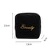 thumbnail image 4 of Bolsa para toallas sanitarias con cierre de cremallera, organizador portátil para tampones, ideal para mujeres y niñas (negro), 4 of 5