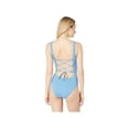 thumbnail image 2 of Polo Ralph Lauren Pique Stripe Mitered Lace Back Mio One-Piece Swimsuit ( M ), 2 of 2