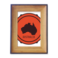 thumbnail image 1 of Australia Flavor Map Emblem Illustration Photo Frame Exhibition Display Art Desktop Painting, 1 of 3
