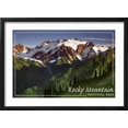 thumbnail image 2 of Art.com Rocky Mountain National Park - Mountains and Trees Art Print by Lantern Press, Black Frame Wall Art, 23" x 17", 2 of 5