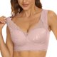 thumbnail image 5 of Sujetador de encaje con tirantes sólidos para mujer, ropa interior de poliéster, talla grande, 5 unidades, 5 of 7