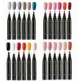 thumbnail image 7 of 6Pcs Nail Polish Pens, 3 in 1 Quick Dry Gel Polish Pens, Nude Natural Color Builder Base, Nail Glue Pen Set with 6 Colors, Portable Quick Dry Gel Nail Polish for Travel, 5ml Each, 7 of 7
