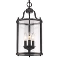thumbnail image 2 of Beaumont Lane 3 Light Clear Glass Cage Pendant in Black, 2 of 5