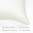 thumbnail image 3 of Unique Bargains 6 Pack Satin Pillowcase with Zipper, King, Pearl White, 3 of 8