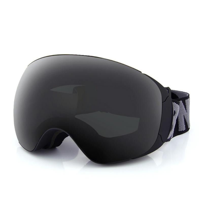 Skiing Googles For Men UV400 Anti-fog Double Layers Big Lens Ski Mask Glasses 