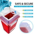 thumbnail image 6 of Sharps Container for Home & Professional Use - 10 Pack Needle Disposal Containers - 1 Quart, 6 of 8