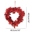 thumbnail image 1 of Colgante Decorativo Para Boda, Corona De Amor, Corazón, Madder, Decoraciones De San Valentín, Ventana, Pared, Puerta, Colgante, Accesorio Decorativo Para Boda ANGGREK Otros, 1 of 8