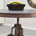 thumbnail image 3 of Pemberly Row Contemporary / Modern Metal Brown Adjustable Crank Table Industrial, 3 of 5