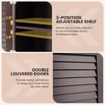 thumbnail image 4 of 2-Doors Bathroom Wall-Mounted Medicine Cabinet with Towel Bar, 4 of 5