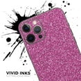 thumbnail image 5 of Design Skinz Sparkling Pink Ultra Metallic Glitter Full Body Skin Decal Wrap Kit Compatible with Apple iPhone 11 (Screen Trim & Back Skin), 5 of 5