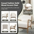 thumbnail image 2 of Bonzy Home Mid Century Modern Accent Chair, Set of 2, White, 2 of 6