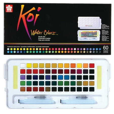 UPC: 0084511316607 | Sakura Koi Watercolors Studio Sketch Box Set 60-Colors