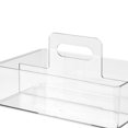 thumbnail image 3 of Simply Tidy Clear Storage Caddy with Handle - Portable Plastic Organizer for Paint Bottles, Tools & Craft Supplies, Compatible with Lexington & Hudson Carts, 6 Pack, 3 of 4