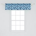 thumbnail image 2 of Ambesonne Camouflage Window Valance, Blue Toned Design, 42" x 12", Blue Coconut, 2 of 3