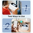 thumbnail image 5 of Label Maker Machine With 4 Tapes  Rechargeable Backlit Labeler For 12mm 0.47 White Waterproof-labels Printer Replacement Brother Ptouch Office Home School, 5 of 9