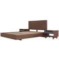 thumbnail image 1 of Nexera Milo 4-Piece Floating Platform Bedroom Set, Brown, Double, 1 of 7