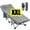 XXL Gray, variant on Slsy XXL Folding Bed with 3.3 Inch 2 Sided Mattress & Carry Bag for Adults & Kids, Oversized XXL Camping Cot, Sleeping Cot, Folding Guest Bed, Heavy Duty Supports 900 Lbs