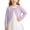 Purple, variant on Girls Bolero Cardigan Cropped Shrug One Button Ruffle Trim Long Sleeve Party Sweater for Kids Purple Size 6