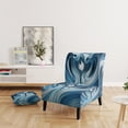 thumbnail image 2 of Designart "Focused Blue Op Art A Visual Journey II" Blue Modern Upholstered Accent Chair - Modern Arm Chair For Living Room, 2 of 5