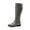 GREY, variant on Dream Pairs Women's Riding Pirate & Motorcycle Buckle Knee High Boots: Comfortable Low Chunky Heel Flat Design