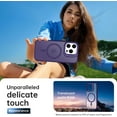 thumbnail image 7 of Case for iPhone 12 Case/iPhone 12 Pro Translucent Matte with Screen Protector - Built-in Camera Stand - Slim Fit Protective Phone Case 6.1” for Women Girls - Purple, 7 of 7