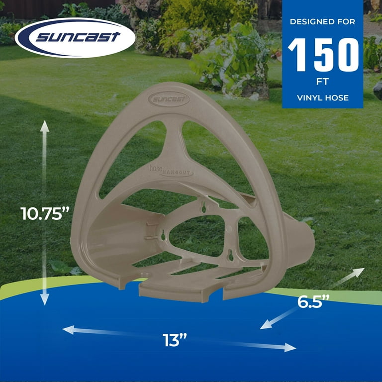 Suncast Hose Hangout 150 ft. Taupe Wall Mounted Hose Hanger Suncast Hose Hangout 150 ft. Taupe Wall Mounted Hose Hanger