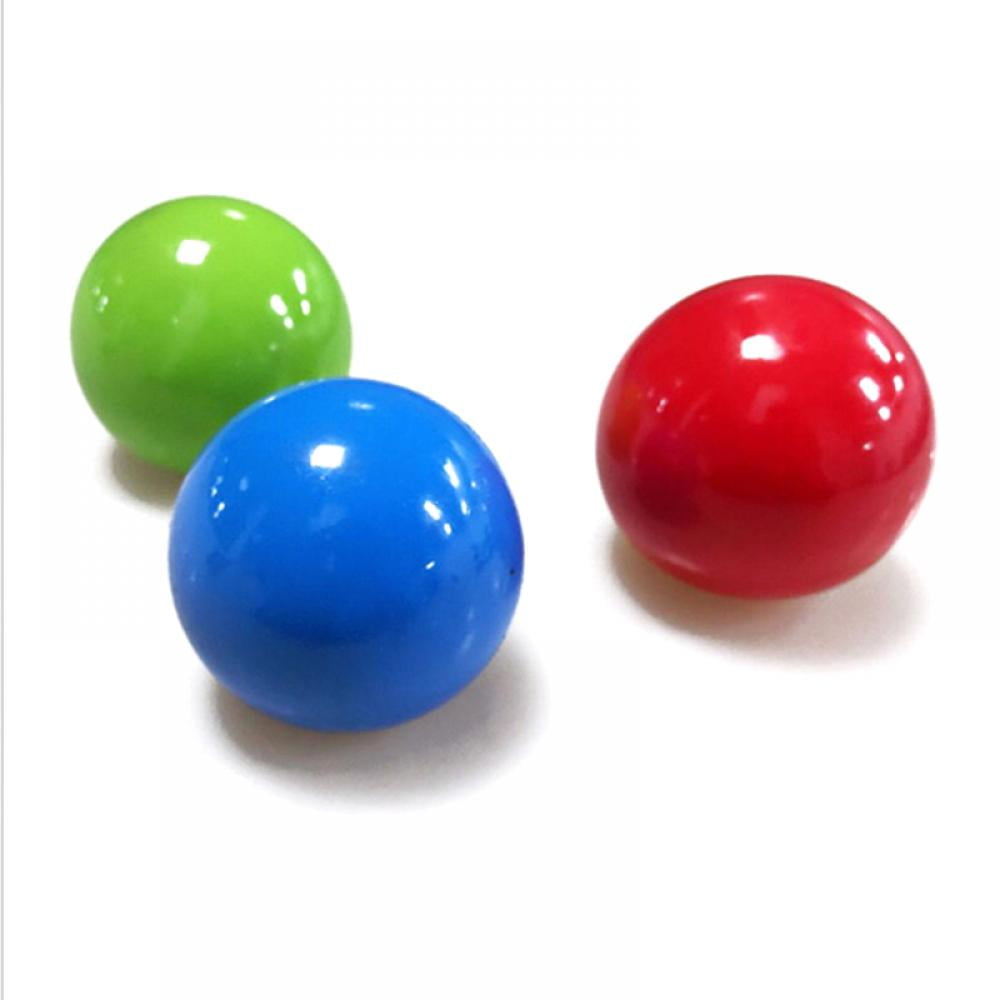 5 Pcs Luminescent Stress Relief Balls Sticky Balls Fun Toys for Adults and Children Stick to The Wall and Slowly Fall Off Easter Decompression Toys Balls Non-Toxic 