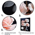 thumbnail image 3 of Designart "Pink Flowers Pastel gracefulness II" Floral Floater Framed Wall Decor, 3 of 7