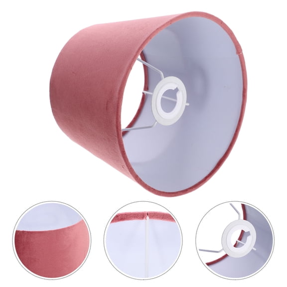 LOLIPPYY Vintage Style Pink Fabric Lamp Shade for Table Lamps Softens Light and Enhances Decor