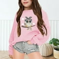 thumbnail image 2 of Byoo Sweatshirt for Girls Cartoon Owl Print Long Sleeve Pullover Top Fall Winter Clothes, 2 of 6