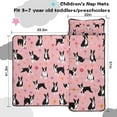 thumbnail image 5 of Boston Terrier Dogs and Flowers Toddler Nap Mats for Kids Preschool,Sleeping Mat Bag or Kids,Toddler Sleeping Bag,Toddler Nap Mat or Daycare, 5 of 6