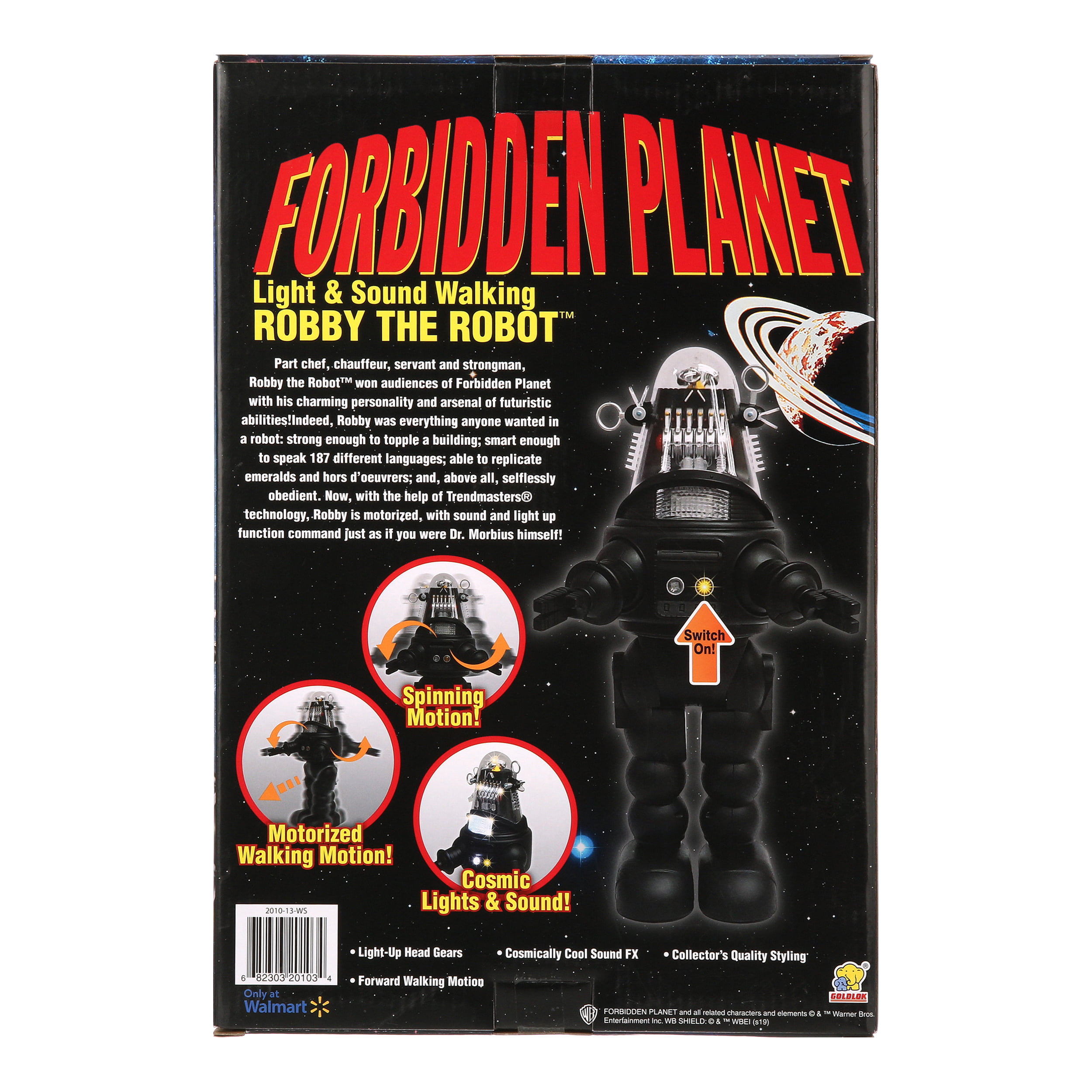 Details about   Forbidden Planet Light & Sound Walking Robby The Robot Walmart Exclusive 