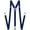 Navy, variant on Suspenders for Men and Women Adjustable Elastic 1 inch Wide Leather Heavy Pants Strong Metal Clips Suspender Costume