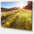 thumbnail image 2 of Route de Ferme dans Prairie Rurale - Impression sur Toile Paysage, 2 of 3