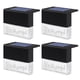 thumbnail image 2 of Xihbxyly Luces Solares para Escalones de Jardín, Carga Solar Automática, Panel de Polisilicio, Impermeables Ip55, Iluminación Exterior Mejorada, Sin Cableado, Paquete de 4, Color Negro, 8 X 6,5 X 2,6, 2 of 5