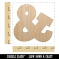thumbnail image 2 of Ampersand Symbol And Wood Holiday Christmas Tree Ornament Unfinished DIY Pre-Drilled Craft, 2 of 7