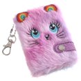 thumbnail image 1 of Cute Cat Plush Notebook For Girls Pendant Keychain Furry Cats Notebook Daily Planner Journal Book Note Pad Stationery, 1 of 4