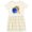 Natural with Stripes, variant on Inktastic Virgo Constellation Zodiac Sign Illustration Girls Toddler Dress