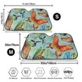 thumbnail image 3 of Kdxio Retro Seamless Flying Butterflies Print Windshield Sun Shade,UV Rays and Sun Heat Protection,Sunshade for Car Windshield,Car Shade Front Windshield -, 3 of 6