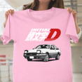 thumbnail image 1 of T-Shirt Unisexe Initial D Anime Drift Racing Fan Graphic V61168, jusqu'à la Taille 5TG, 1 of 4