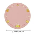 thumbnail image 3 of Lilixerw Easter Egg Round Placemat,Holiday Table Decor for Spring Dining,Polyester Washable Table Mats,Water Resistant & Easy Clean,Protects Table from Stains,14.57 Inch, 3 of 6
