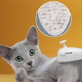thumbnail image 4 of Cepillo De Aseo De Gato Cepillo De Aerosol Para Mascotas 3 En 1 Con Un Diseño De Un Botón Para El Masaje De Depilación Y Desprendimiento De Control De Agua Para Gatos Perros, 4 of 7