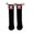 Black, variant on Women Funny Novelty Mid Calf Socks 3D Cute Big Face Color Braided Tassel Ribbed Long Socks Soft Stretch Breathable Socks for Daily Street Christmas Party Cosplay Gift
