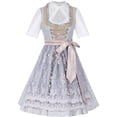 thumbnail image 1 of Robe Mi-Longue pour Femmes Grande Taille Robe Gothique Chemise Tablier Ensemble Trois Pièces Robe Médiévale Violette Robe Oktoberfest Allemande, 1 of 8