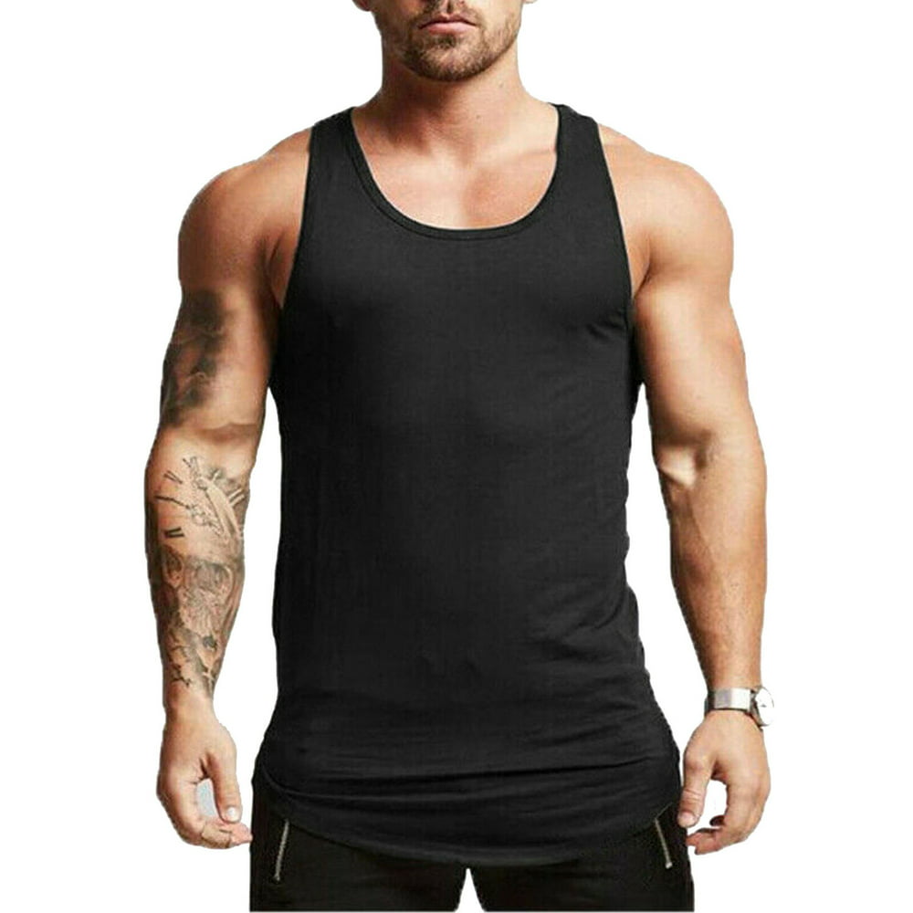 Lookwoild - Lookwoild Men's Vest Muscle Sleeveless Tank Top T-Shirt ...