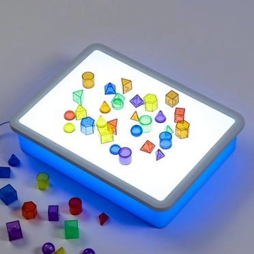 Odoorgames Bright LED Light Box - 16" - Light Table for Kids, Color & Light Discovery, Artistic Exploration and Creative Play